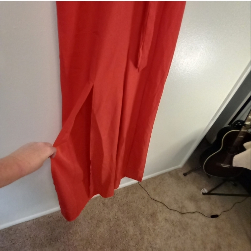 Strut & Bolt Sleeveless Red Jumpsuit Pantsuit - Picture 6 of 11